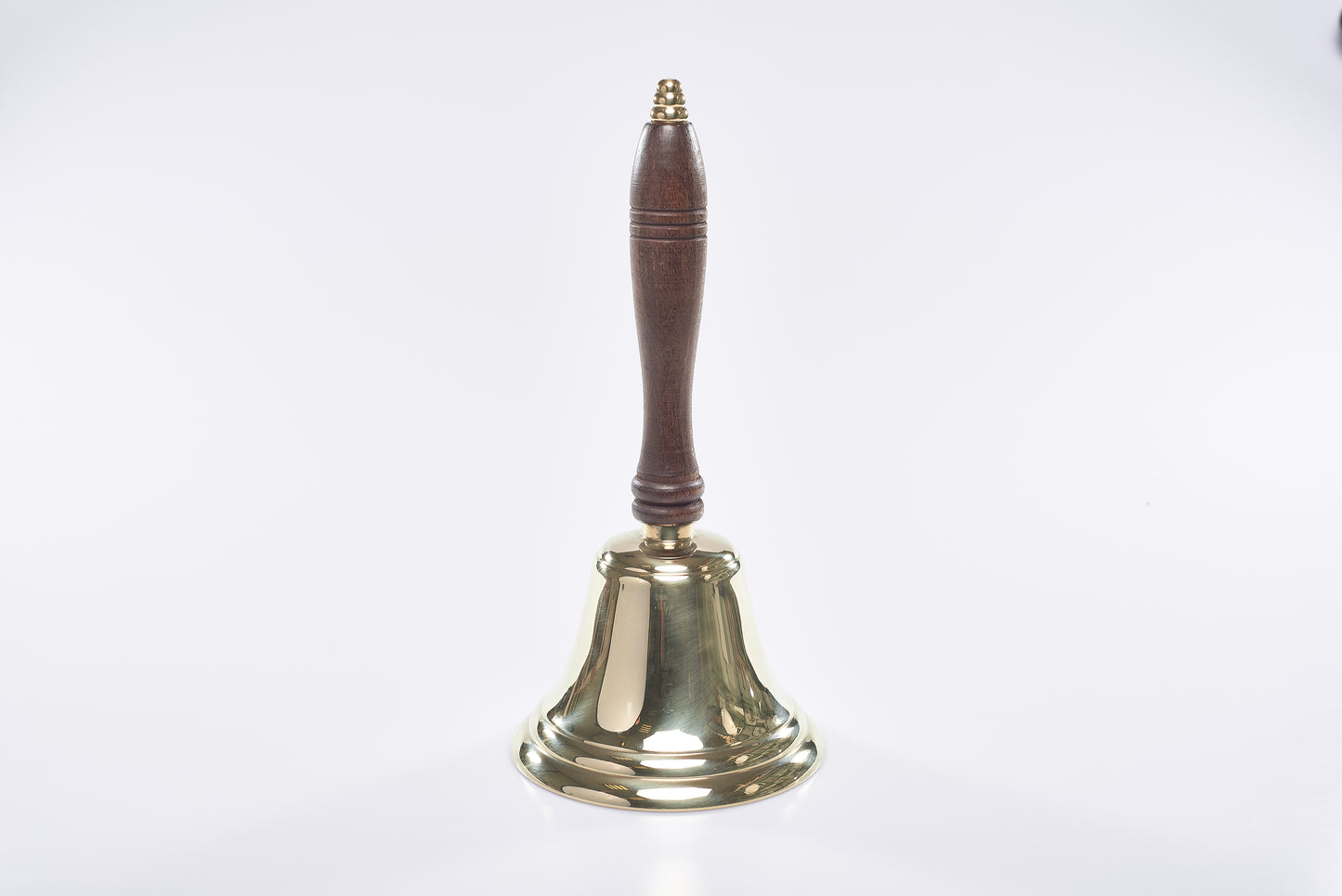 Campanello Classico in Ottone con Manico in Legno Altezza 25 Centimetri