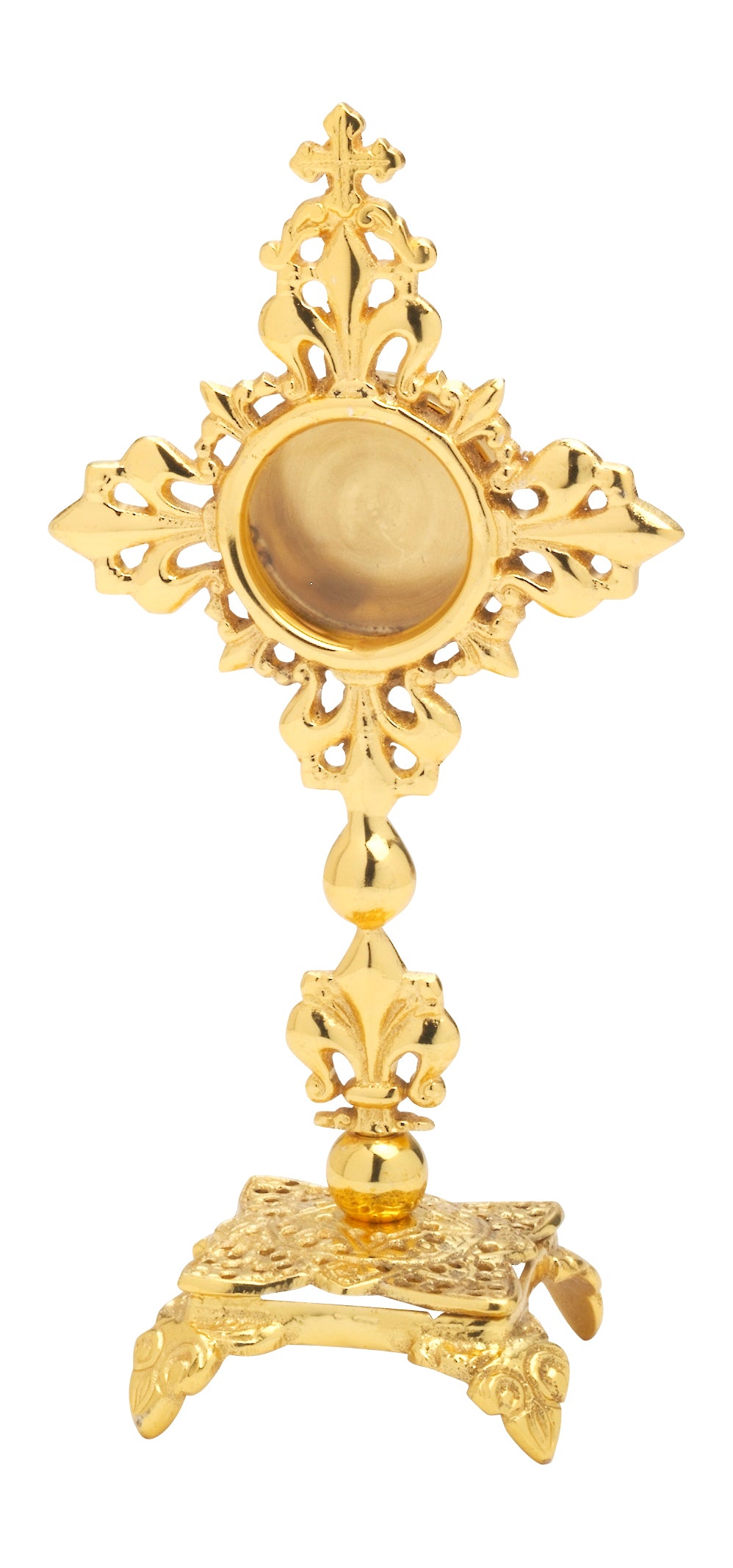Reliquiario Dorato da Appoggio Altezza 21 cm