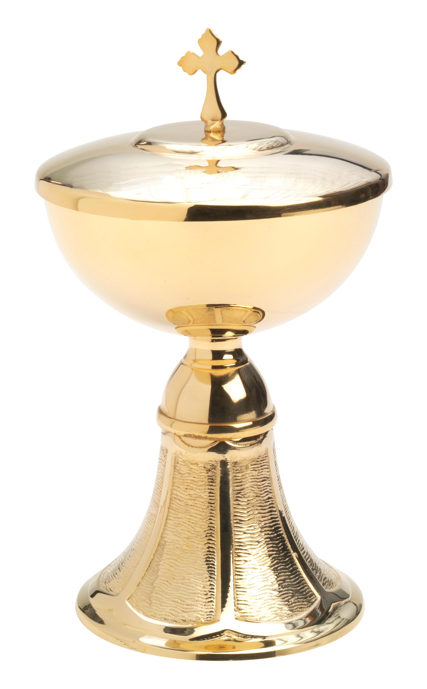 Pisside in Ottone Dorato Altezza 20,5 cm