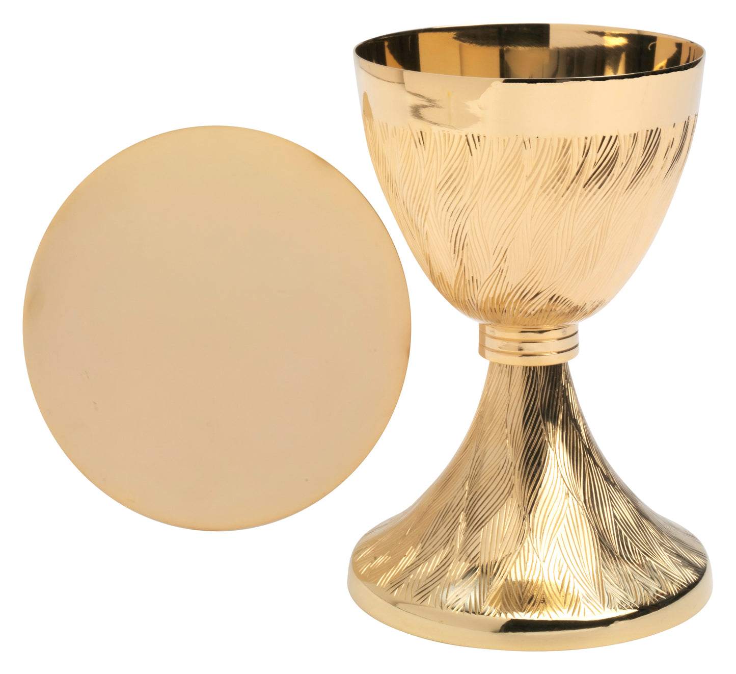 Calice in Ottone Dorato Altezza 17 cm