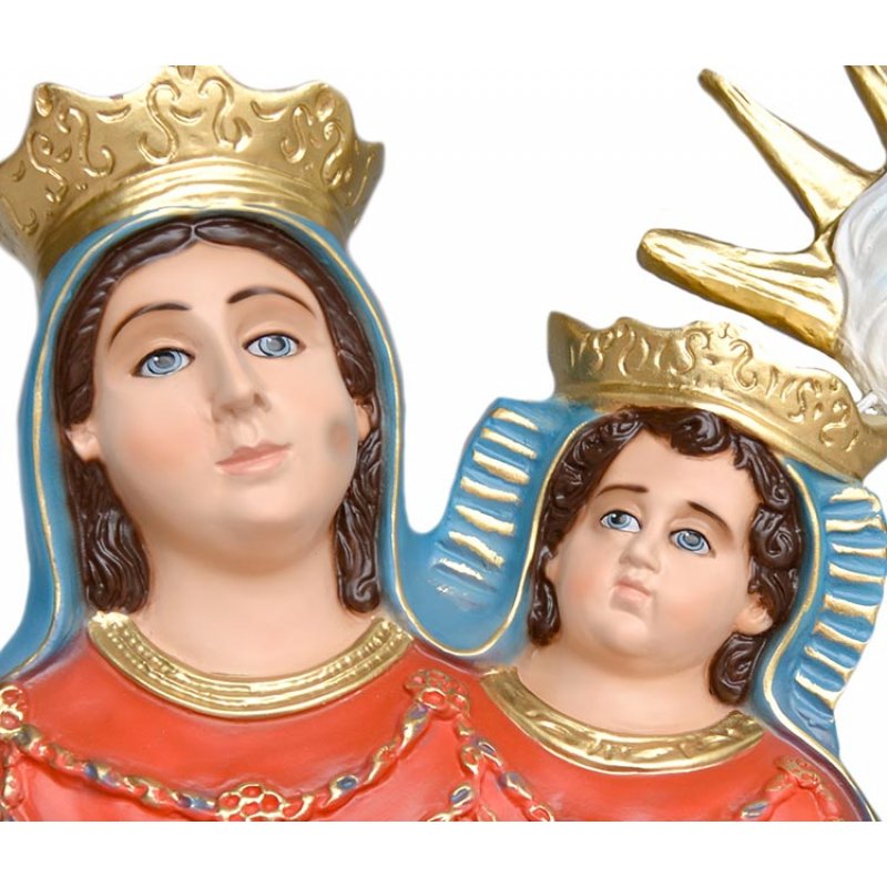 Statua Madonna Maria dell'Arco Busto 35 cm in Resina 35x35 cm