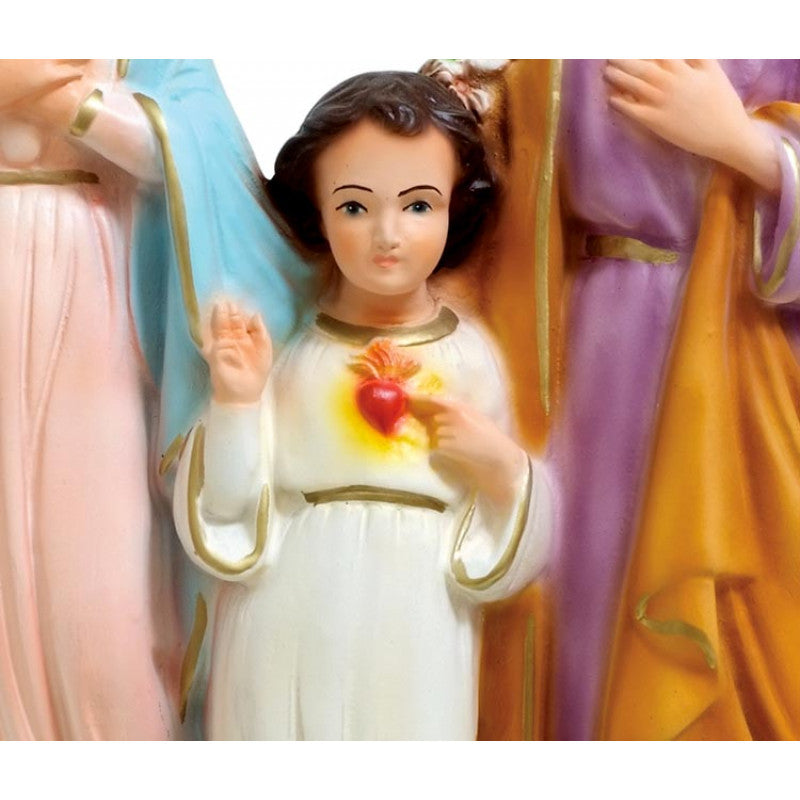 Statua Sacra Famiglia 30 cm in Resina Piena
