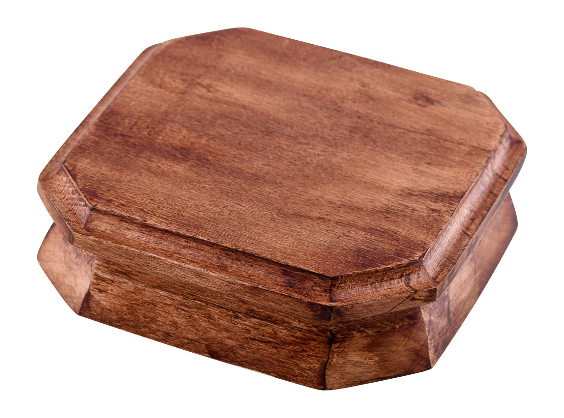 Base in Legno Scuro per Reliquiario 10x10 Centimetri