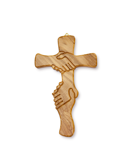 Croce dell'Amicizia da Appendere in Legno d'Ulivo