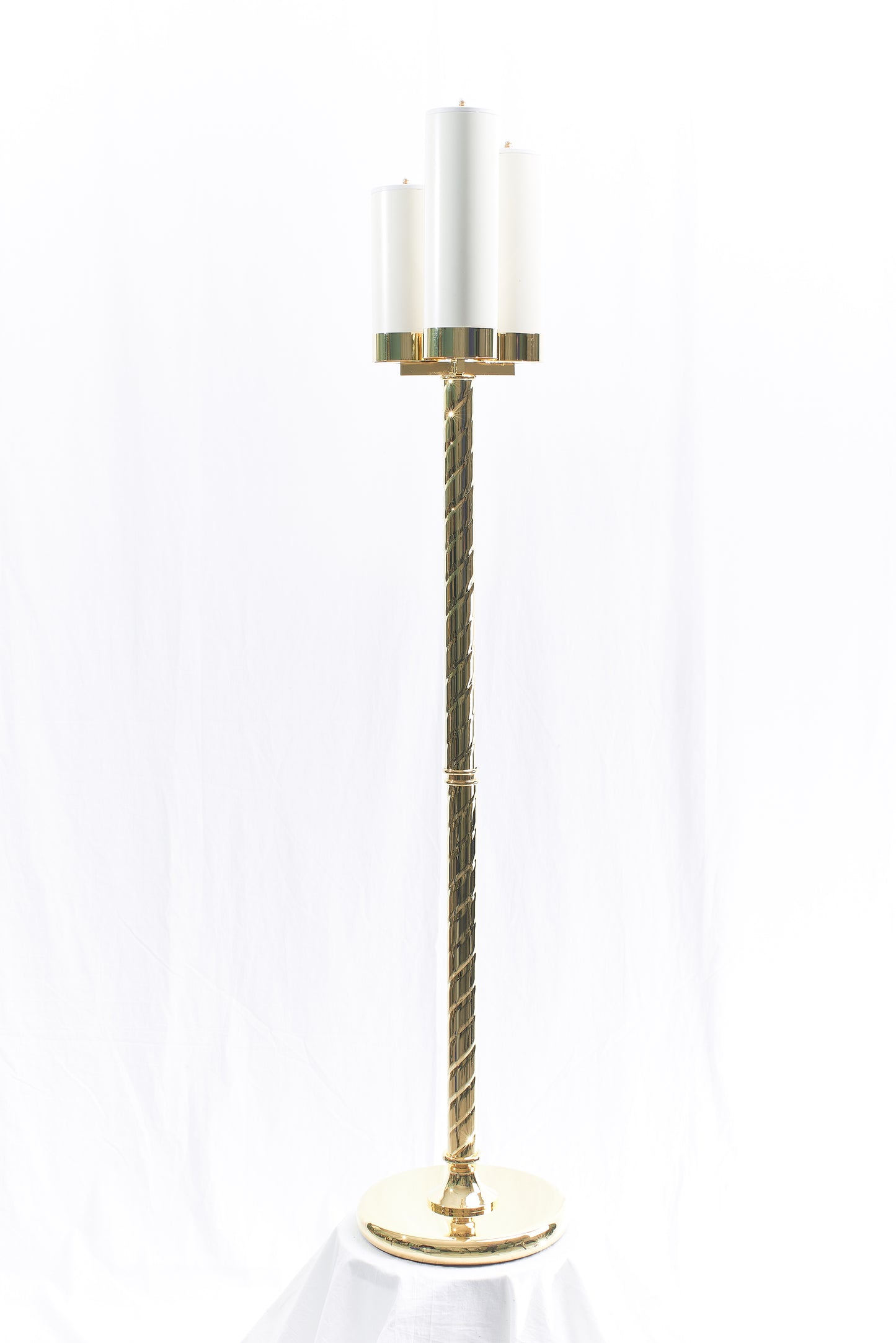 Candeliere a Tre Fiamme Completo di Candele Altezza 130 Centimetri