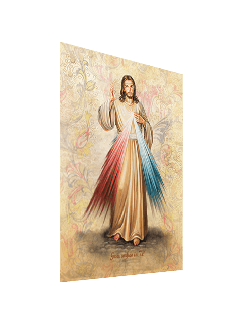 Quadro Tela Gesù Misericordioso con Effetto Dipinto