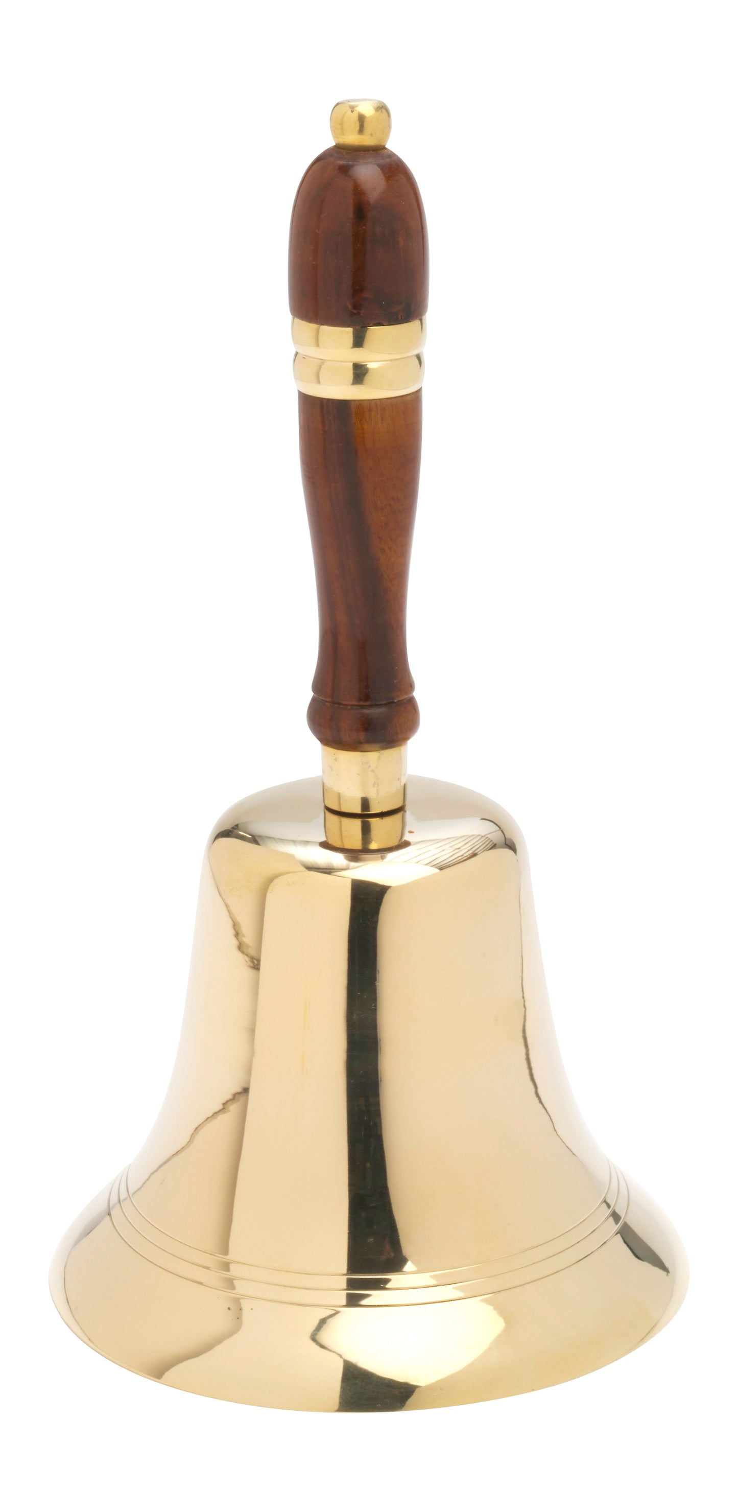 Campana da Altare in Ottone Manico di Legno Altezza 26 cm
