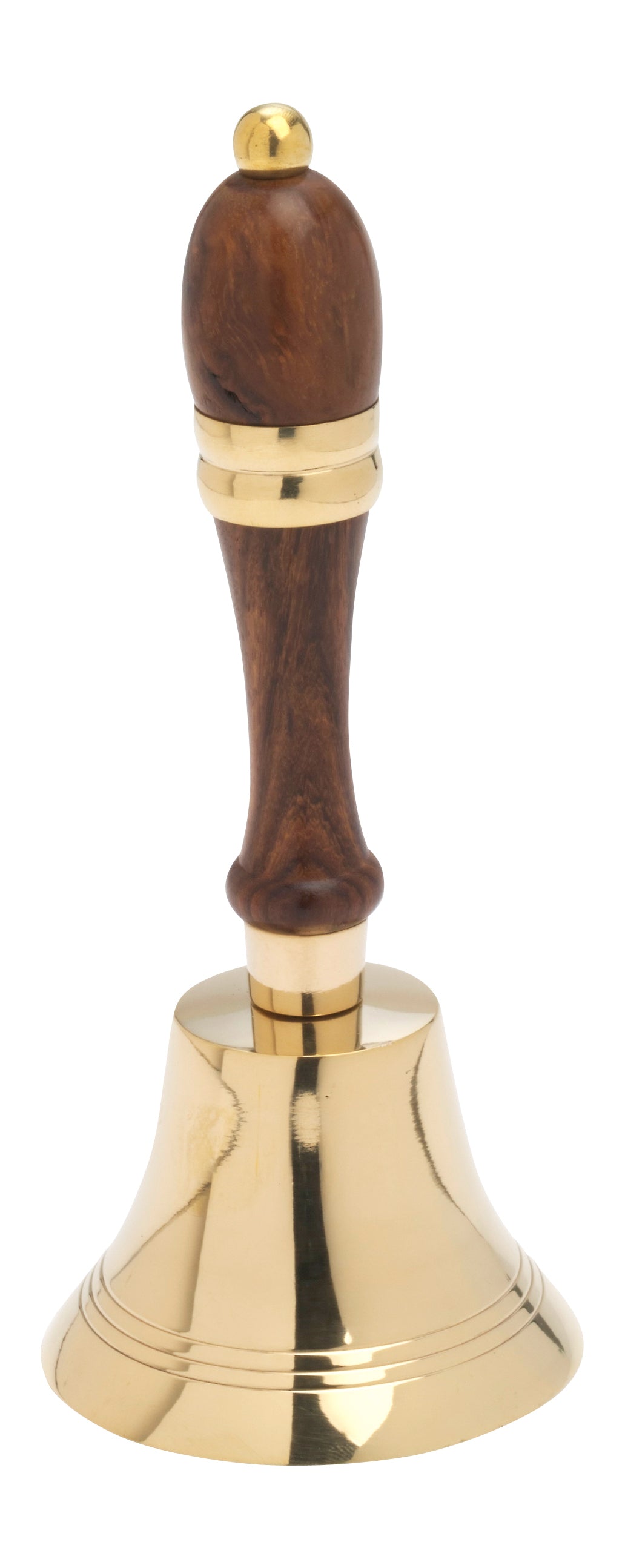 Campana da Altare in Ottone Manico di Legno Altezza 21 cm