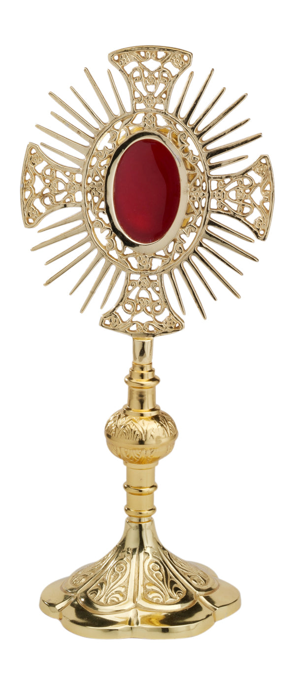 Reliquiario Dorato da Appoggio Altezza 28 cm