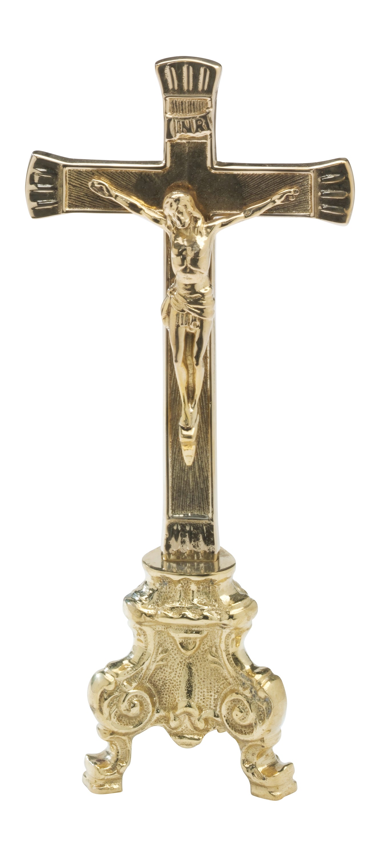 Croce per Altare Dorata Altezza 26 cm