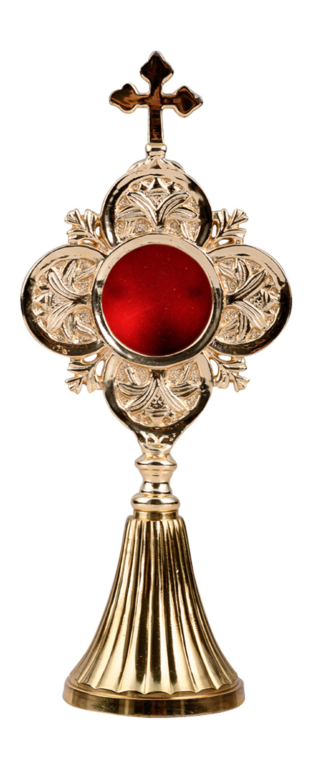 Reliquiario Dorato da Appoggio Altezza 22 cm