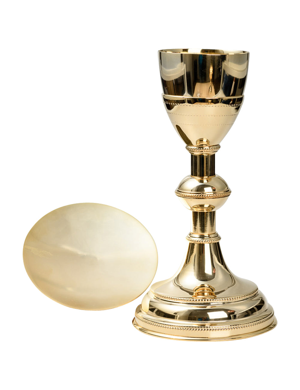 Calice in Ottone Dorato Altezza 25 cm