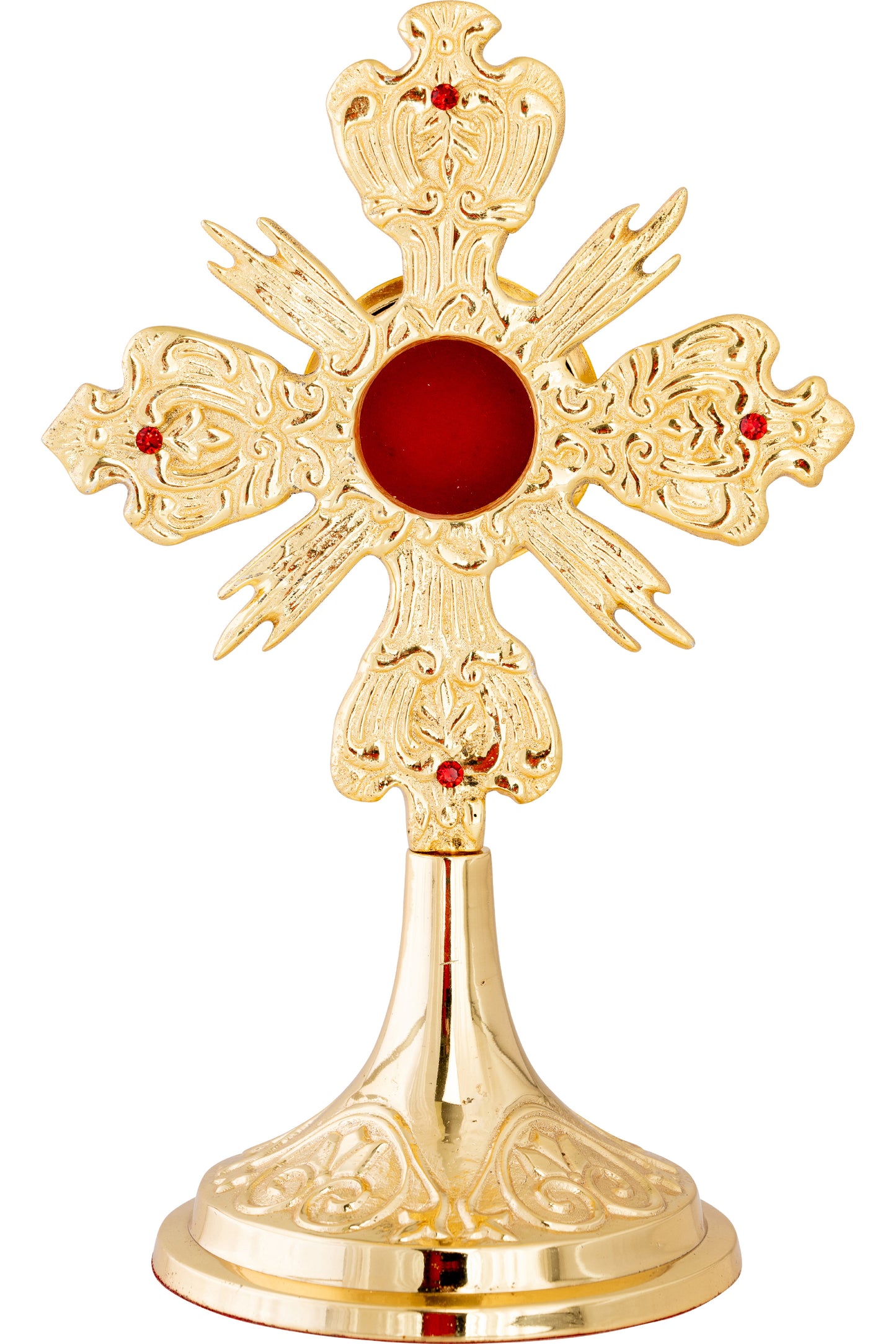Reliquiario Dorato da Appoggio Altezza 22 cm