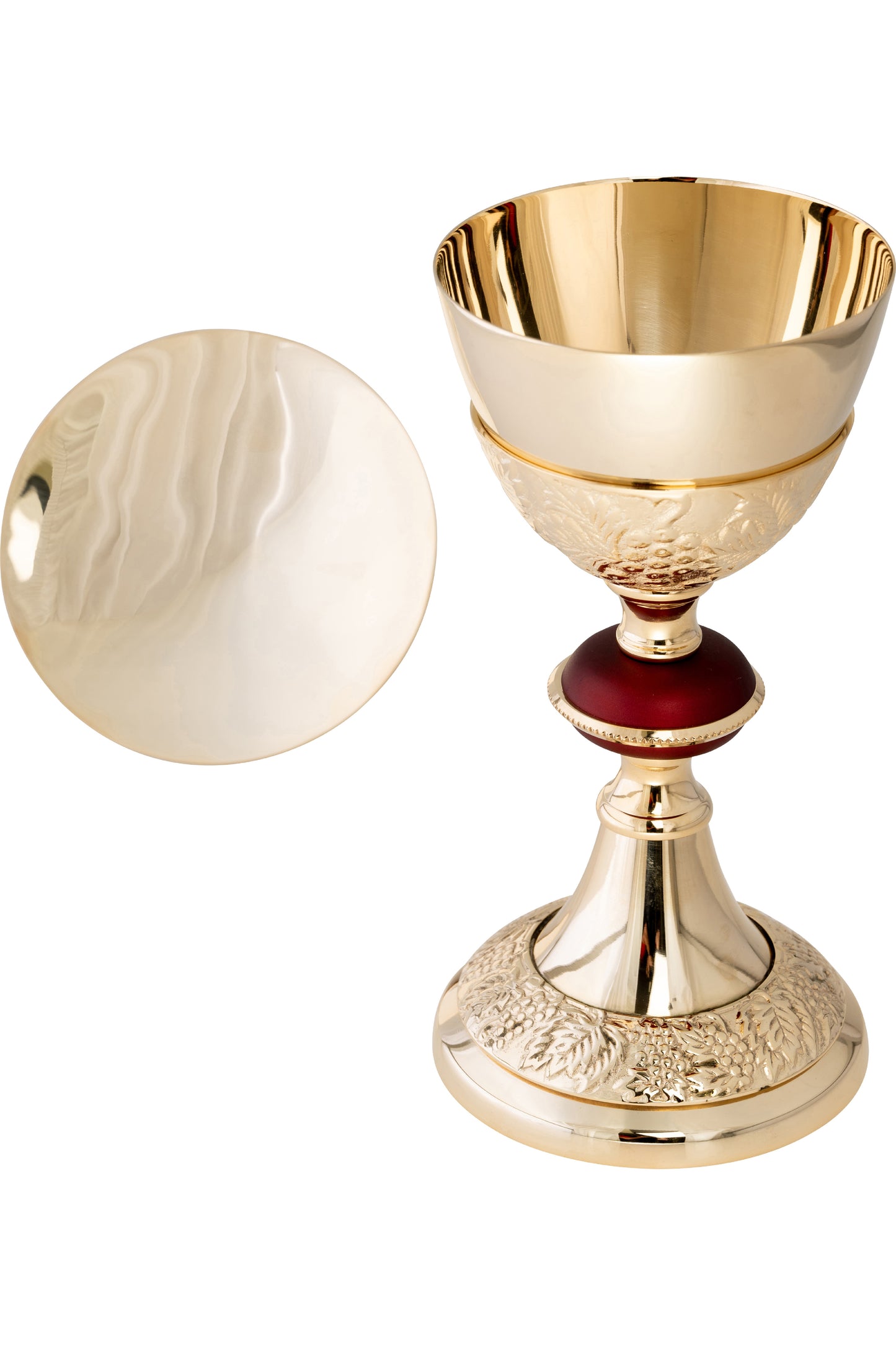 Calice in Ottone Dorato Altezza 24 cm