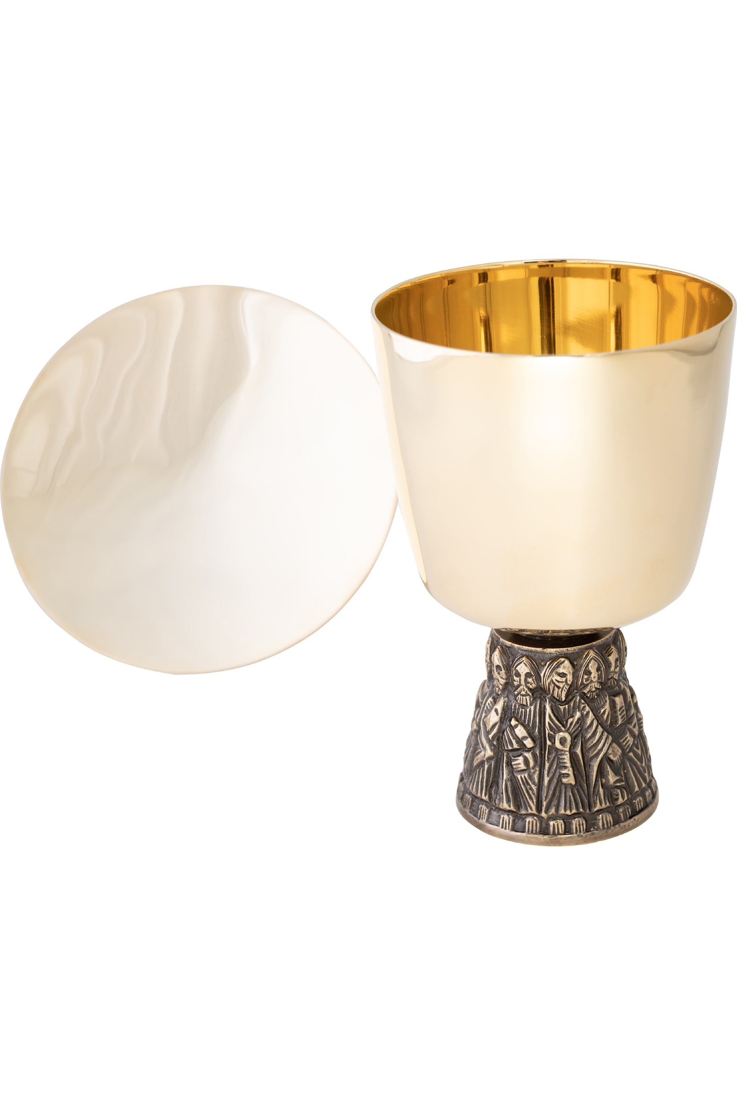 Calice in Ottone Dorato Altezza 15 cm