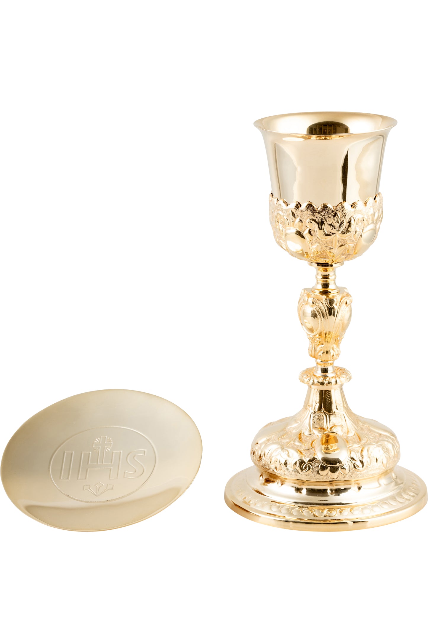 Calice in Ottone Dorato Altezza 27 cm