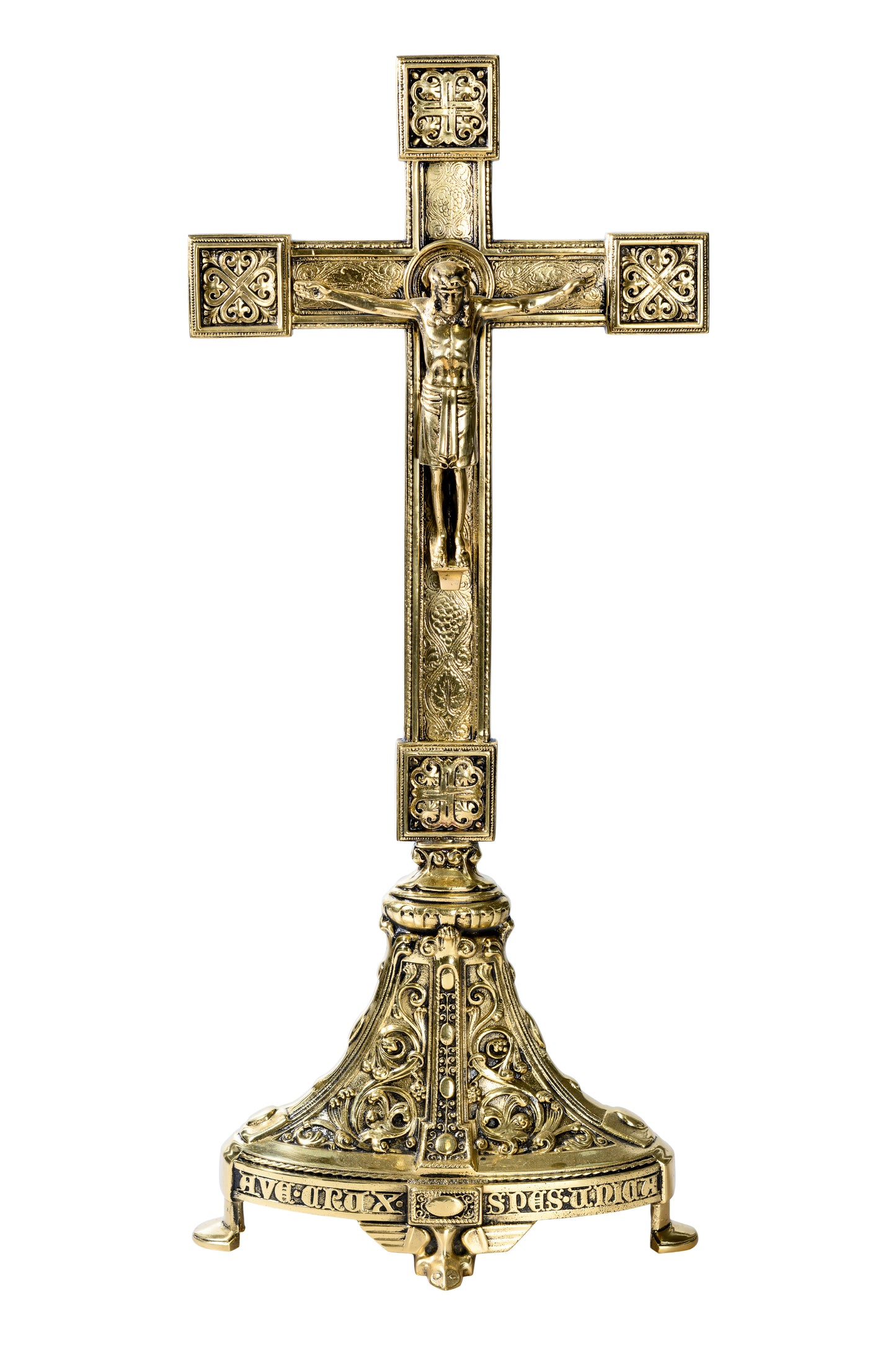 Croce per Altare Dorata Altezza 54 cm