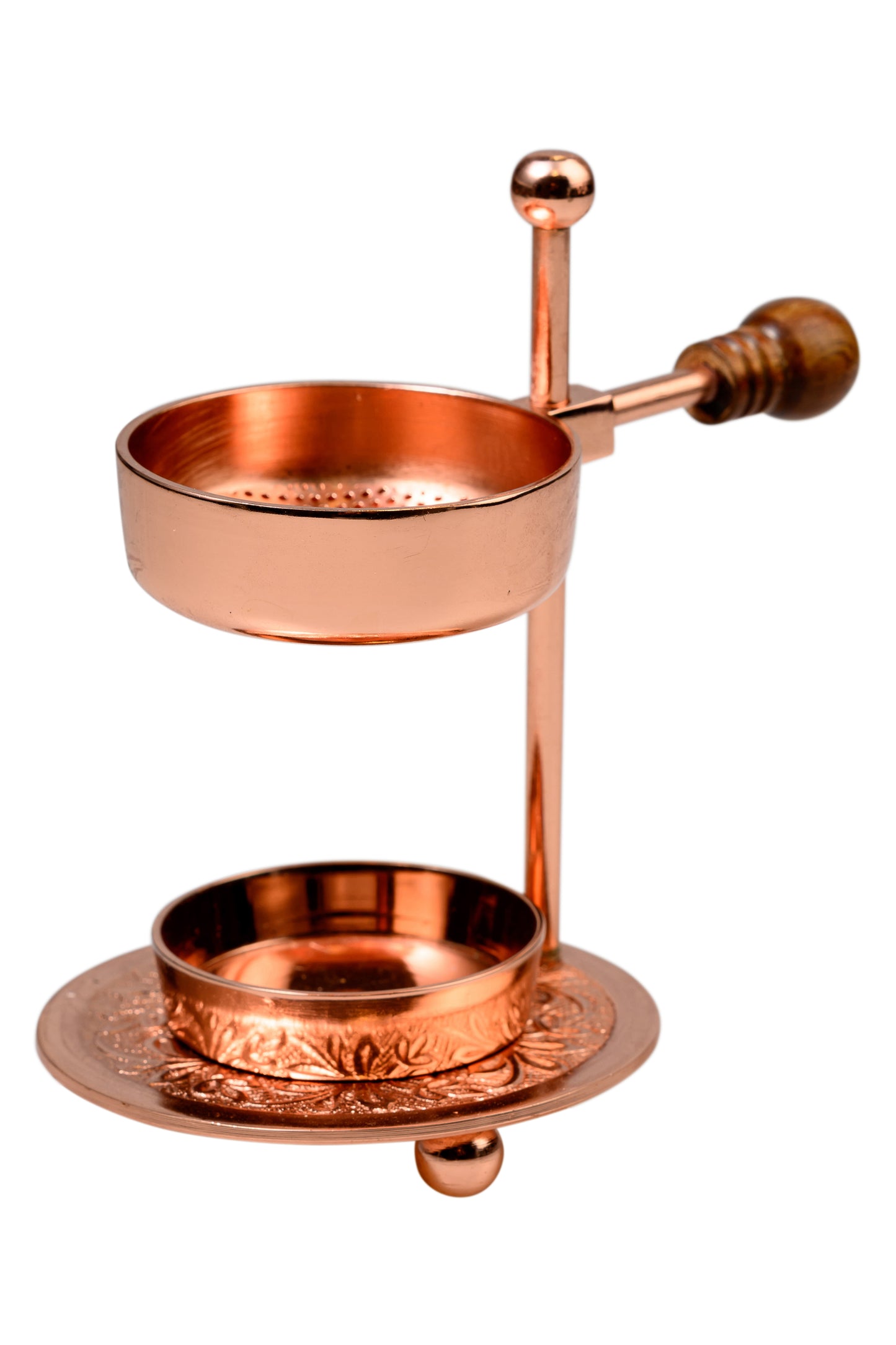 Brucia Incenso Dorato Rosa Regolabile Altezza 11 cm