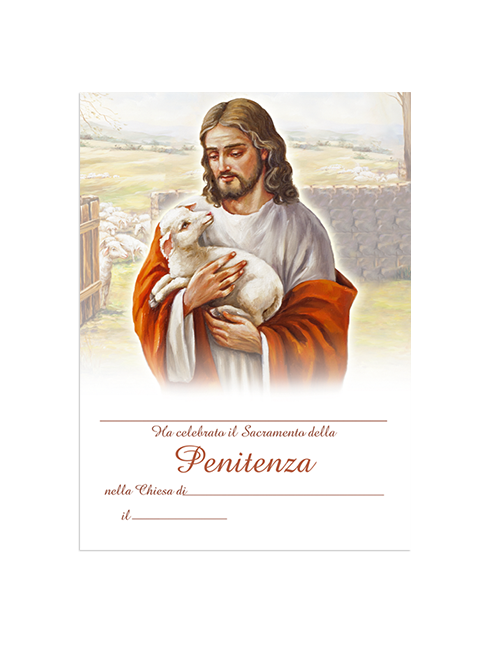 Diplomino Pergamena da Compilare "Penitenza" 18x24 cm 100 Pezzi