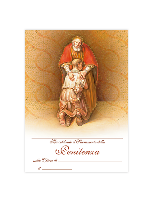 Diplomino Pergamena da Compilare "Penitenza" 18x24 cm 100 Pezzi