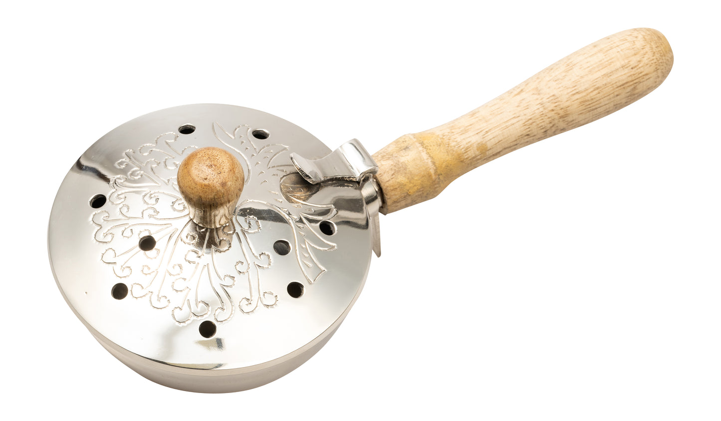 Padella Brucia Incenso in Ottone Argentato Diametro 9 cm