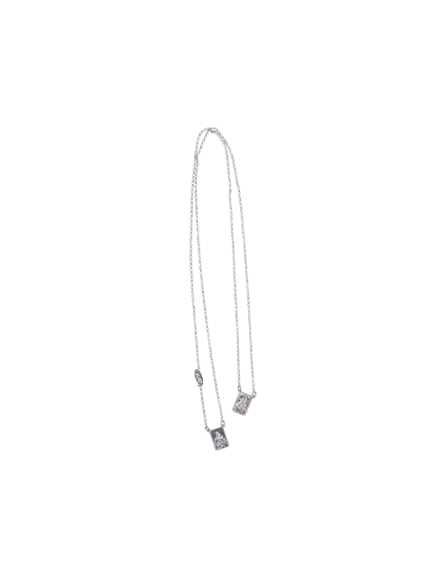Collana Scapolare Madonna del Carmine in Argento con Astuccio