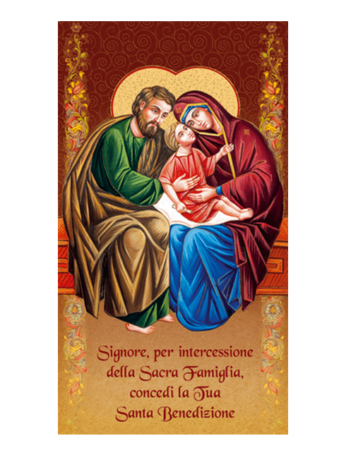 Benedizione per la Casa Sacra Famiglia 12x22 cm 100 Pezzi