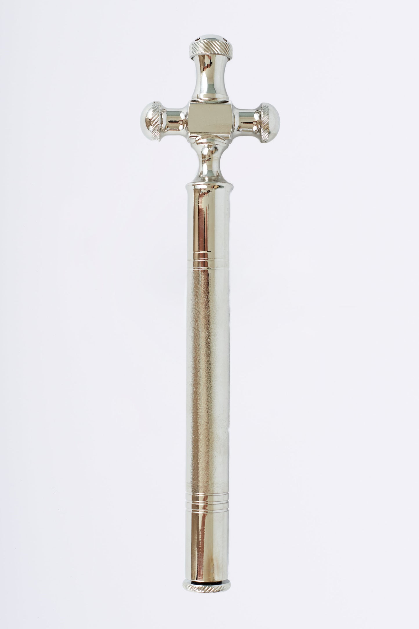 Aspersorio Croce con Custodia 20 x 5 Centimetri Argentato