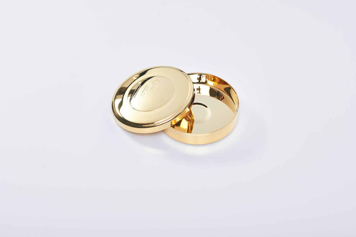 Scatola Porta Ostie IHS Diametro 7,5 Centimetri