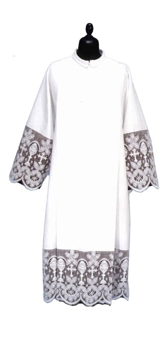 Camice in Misto Lino Pizzo Alto in Cotone