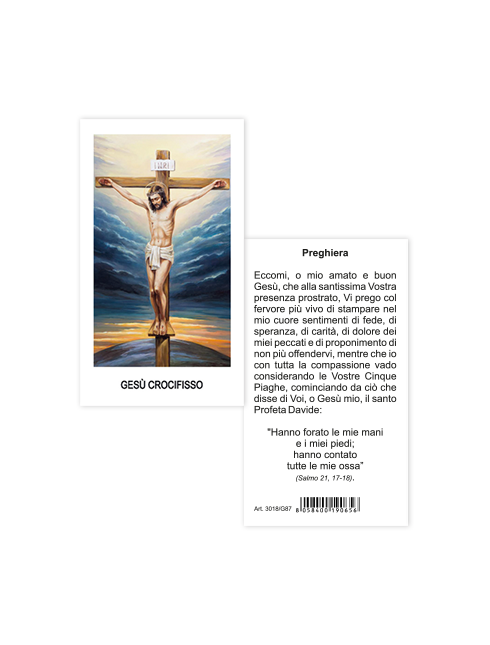 Immagine Gesù Crocifisso 6x10,5 cm 100 Pezzi