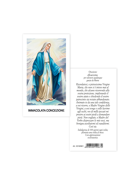 Immagine Immacolata Concezione 6x10,5 cm 100 Pezzi