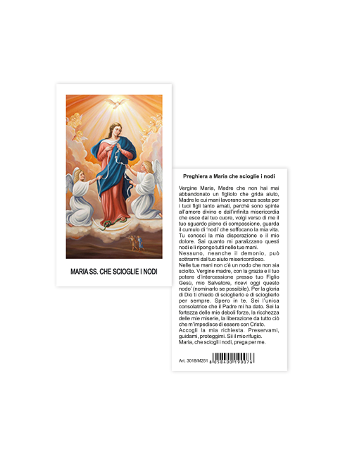 Immagine Maria che Scioglie i Nodi 6x10,5 cm 100 Pezzi