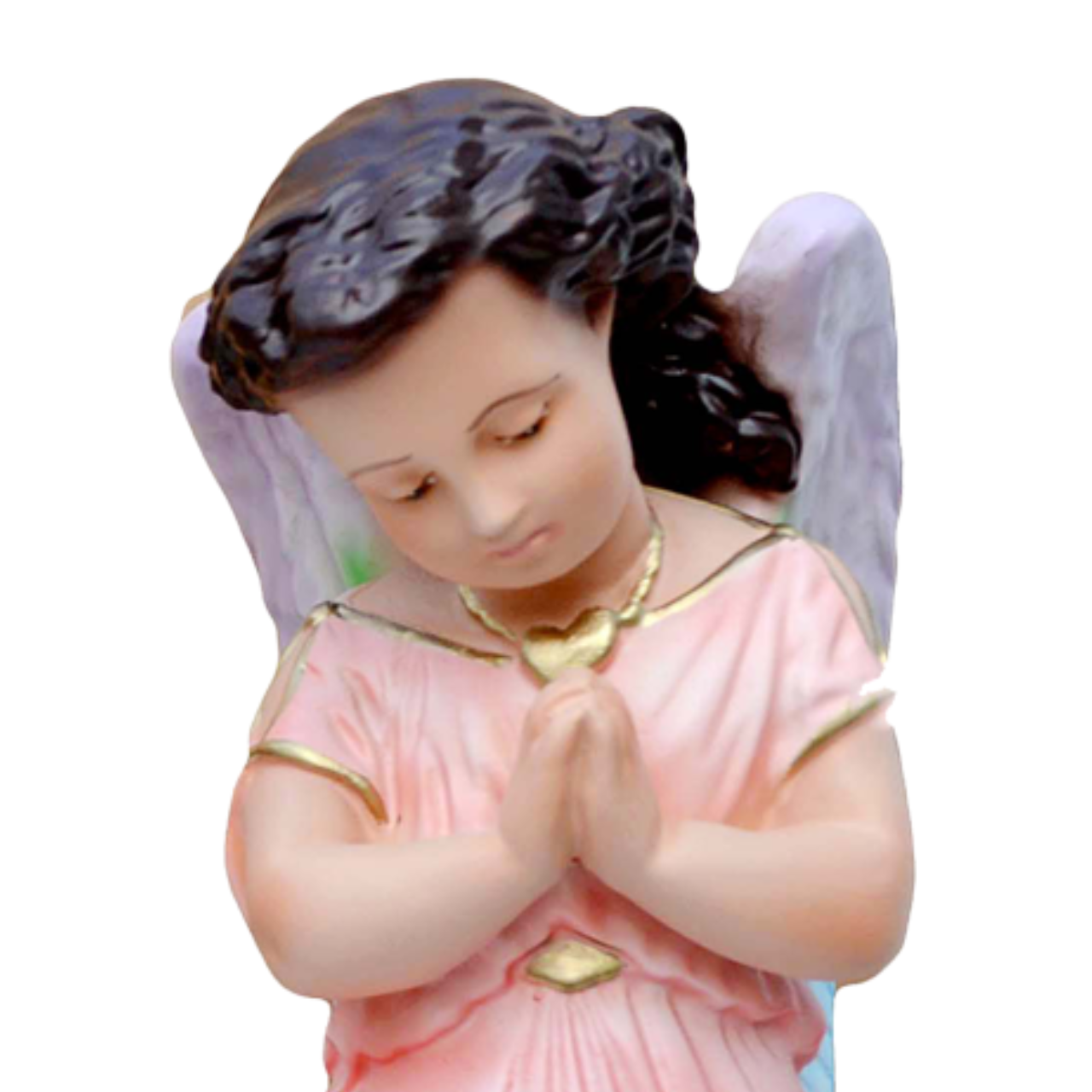 Statue Angeli in Adorazione Coppia 20 cm in Resina Piena