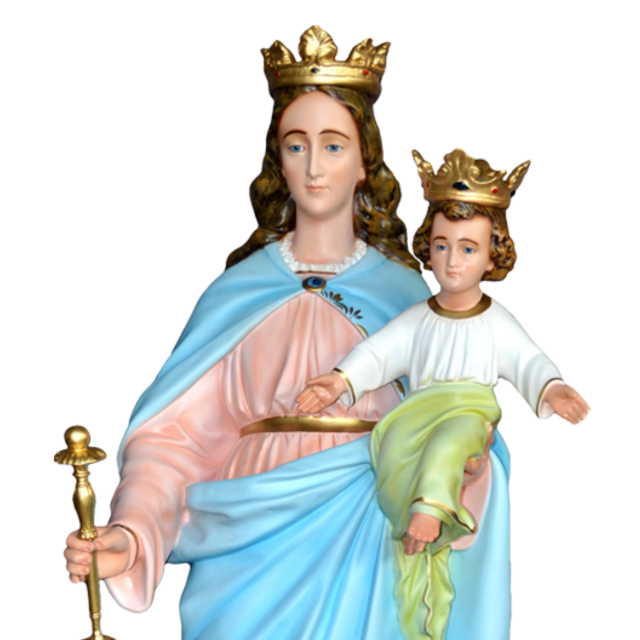 Statua Madonna Ausiliatrice 130 cm in Vetroresina