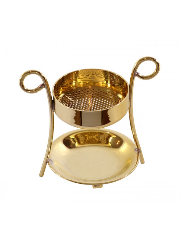 Brucia Incenso a Lumino in Ottone Altezza 9 Centimetri