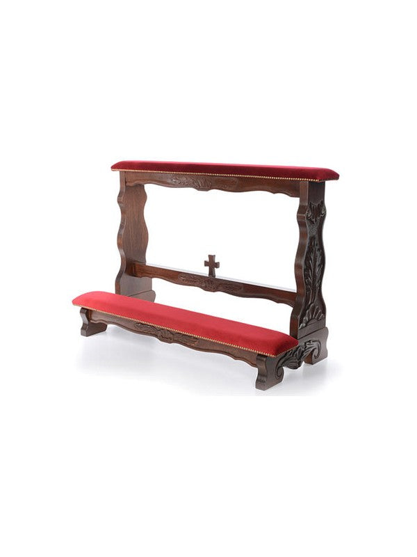 Inginocchiatoio Sposi in Legno Intagliato e Rivestito