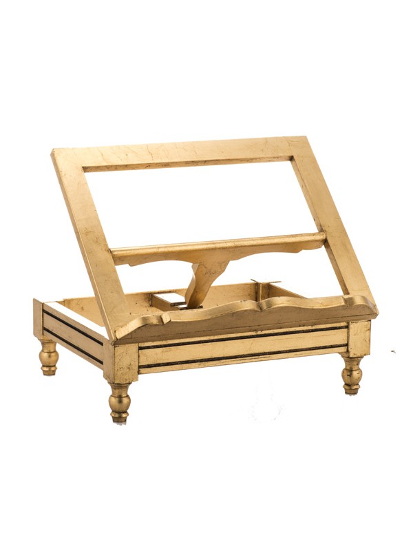 Leggio da Altare in Legno con Decoro Foglia Oro 35x40 Centimetri