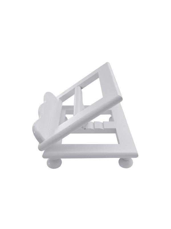 Leggio da Tavolo in Legno Bianco 20x25 Centimetri