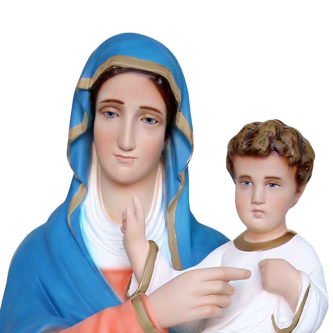 Statua Madonna con Bambino 95 cm in Resina