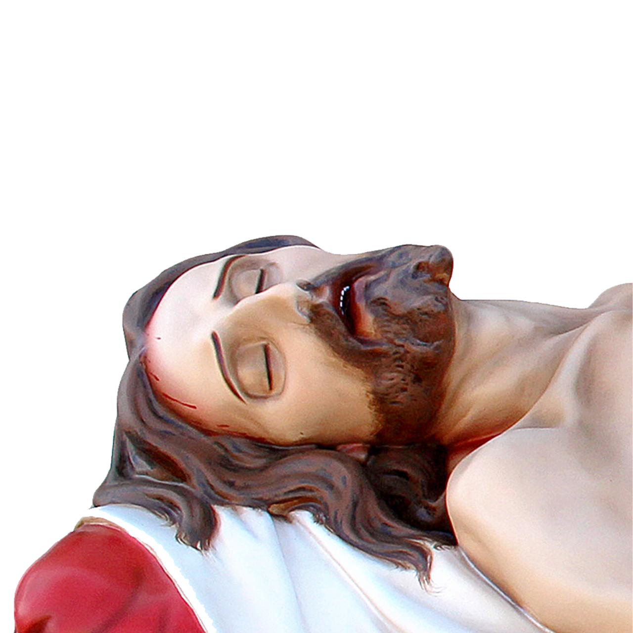 Statua Gesù Morto 160 cm 65x160 cm in Vetroresina