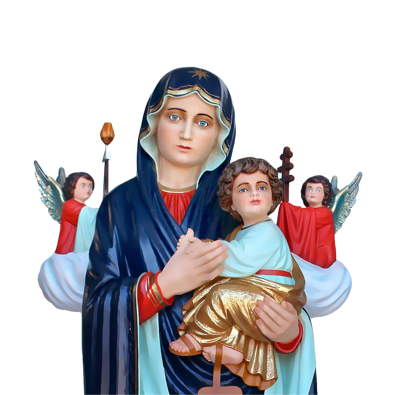 Statua Madonna Perpetuo Soccorso 180 cm in Vetroresina