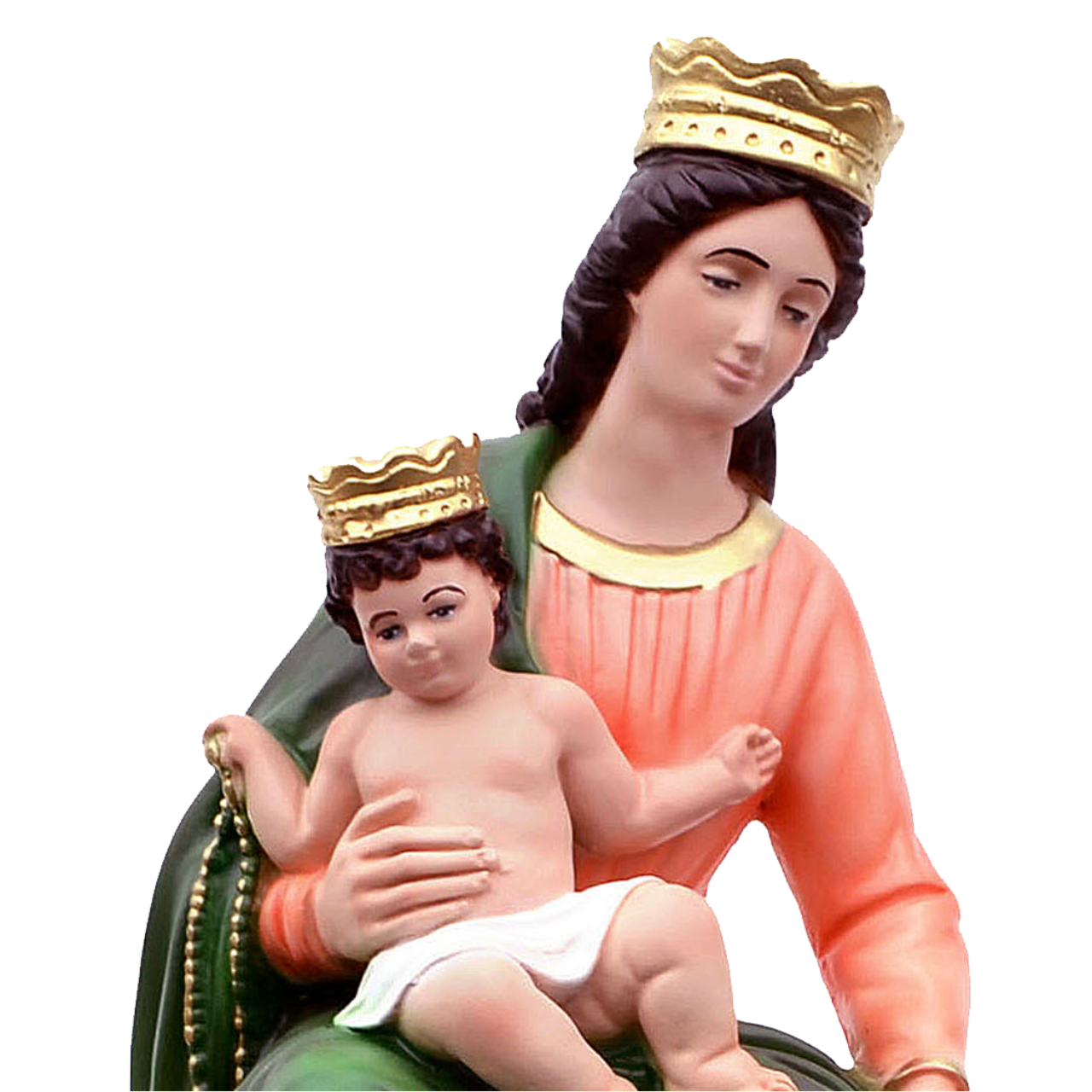 Statua Madonna Pompei 50 cm in Resina