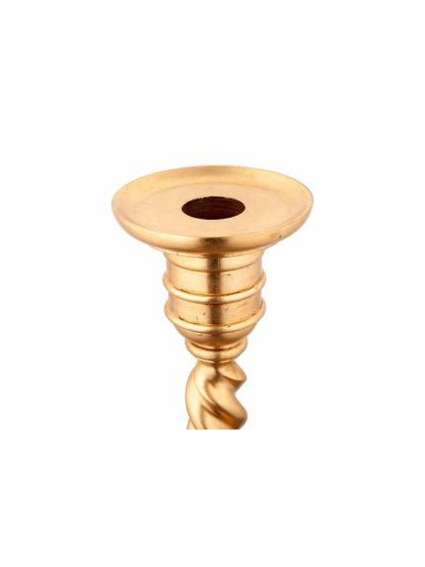 Portacero Pasquale in Legno Foglia Oro Altezza 105 Centimetri