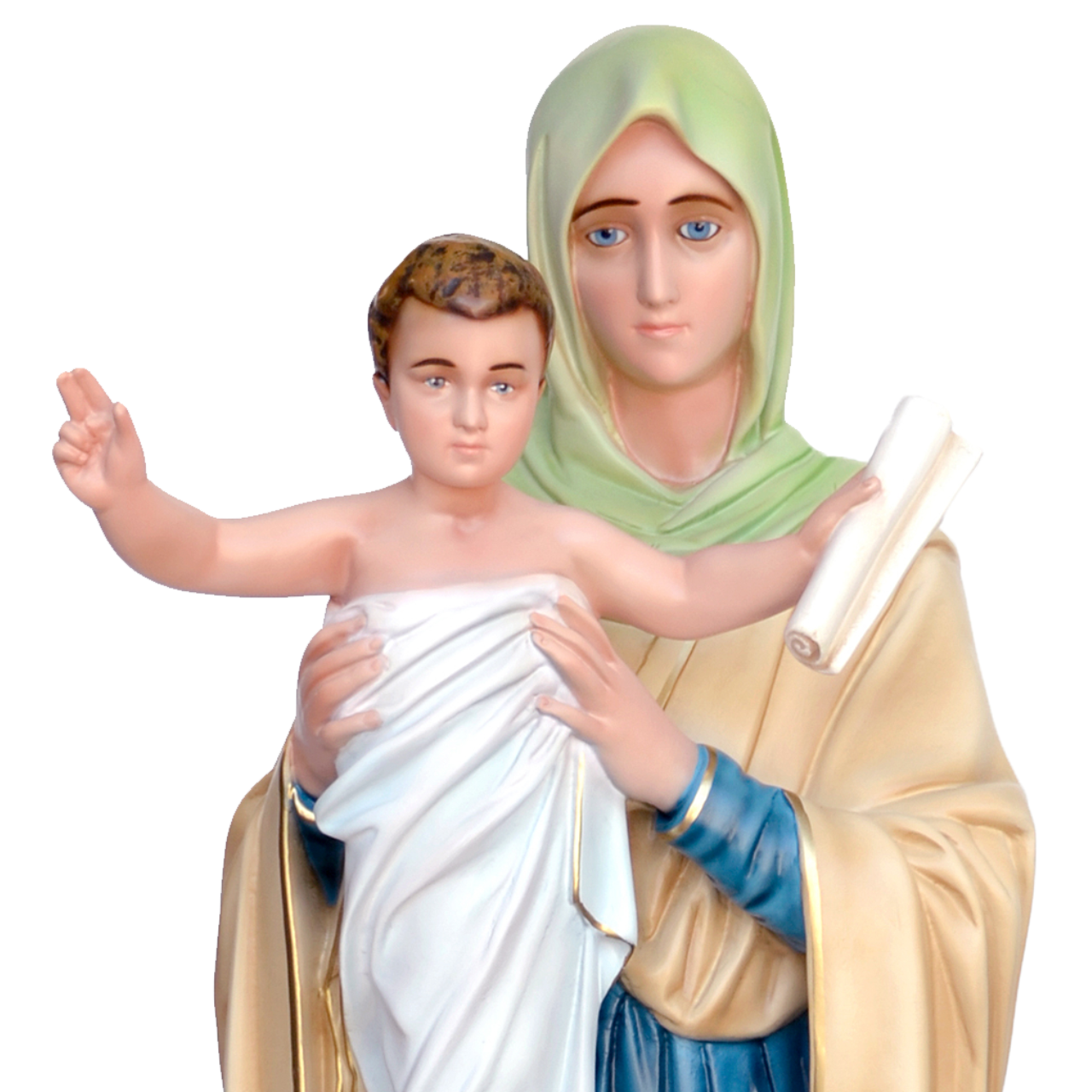 Statua Madonna Regina degli Apostoli 100 cm in Vetroresina