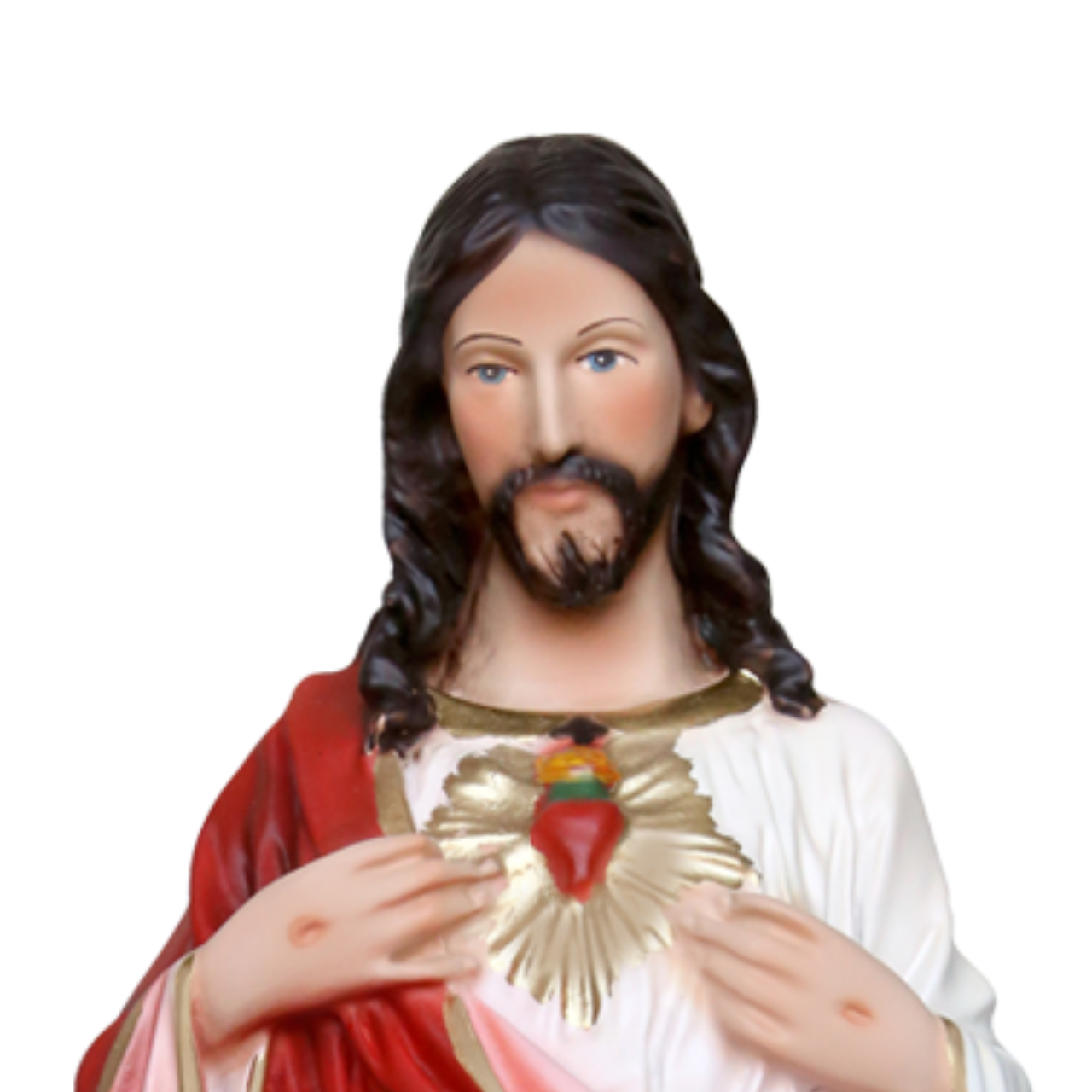 Statua Gesù Sacro Cuore 30 cm in Resina Piena