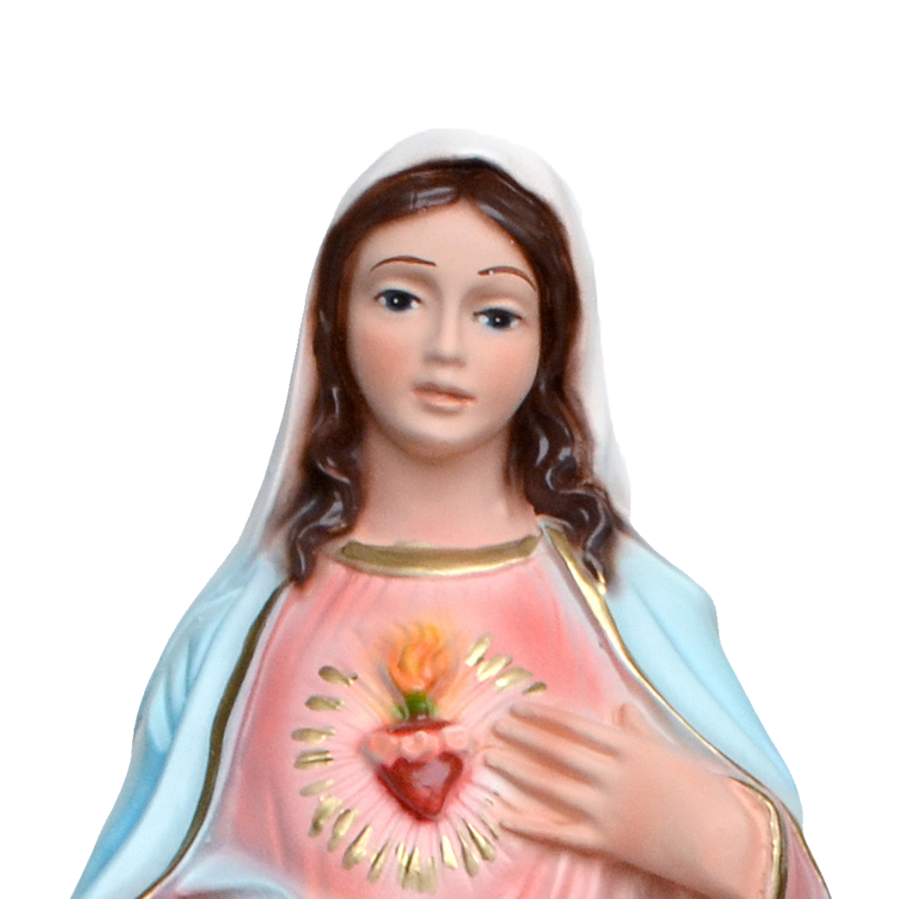 Statua Sacro Cuore di Maria 30 cm in Resina Piena