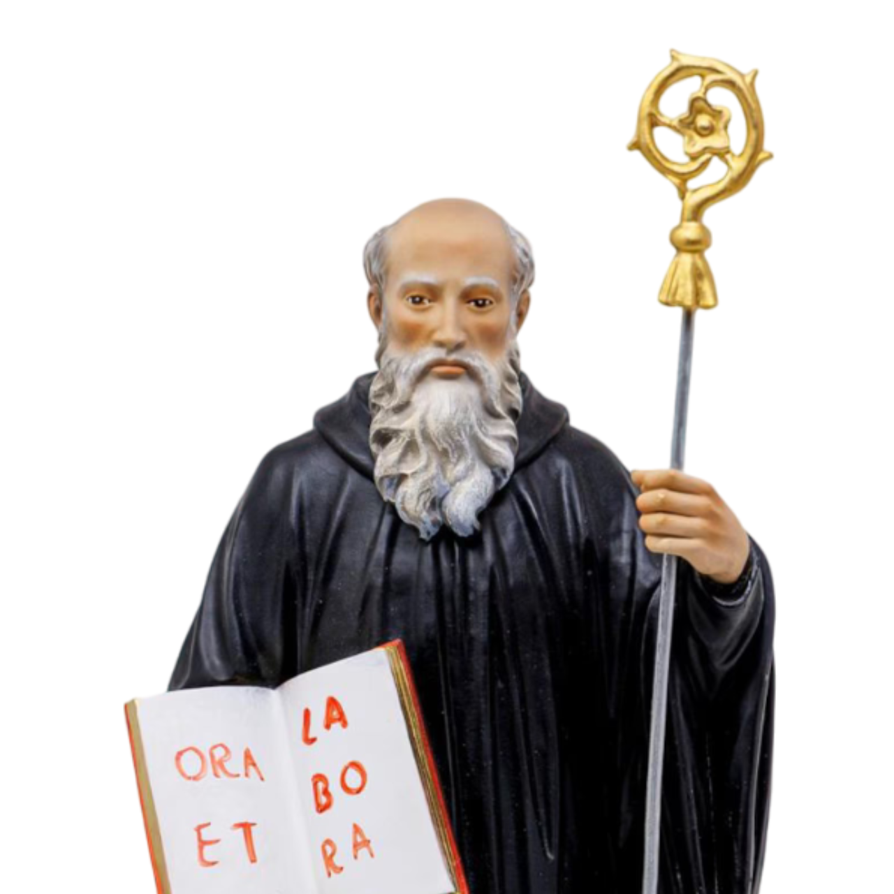Statua San Benedetto 40 cm in Resina