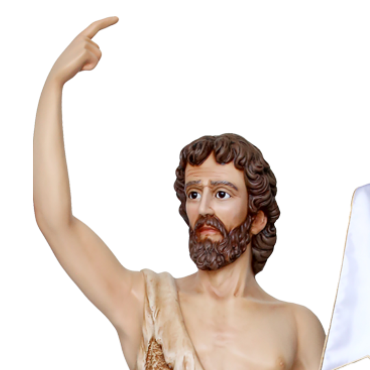 Statua San Giovanni Battista 160 cm in Vetroresina