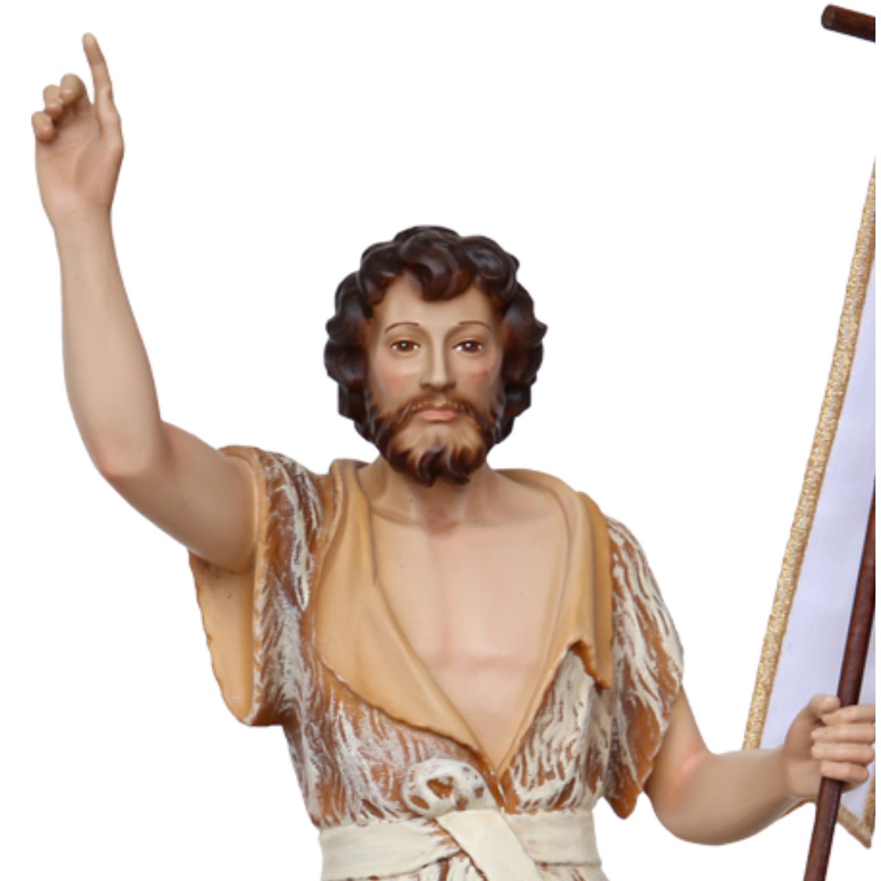 Statua San Giovanni Battista 31 cm in Resina Piena